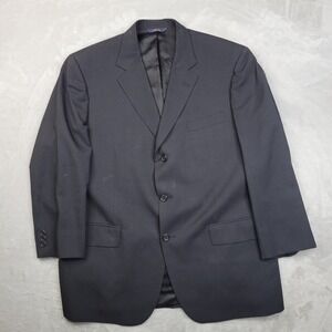Brooks Brothers Blazer Mens 44 Regular Navy Blue Wool Brooksease Classic Fit USA